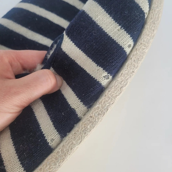 ARMOR lux wool slippers navy white stripe 47 - Picture 9 of 12
